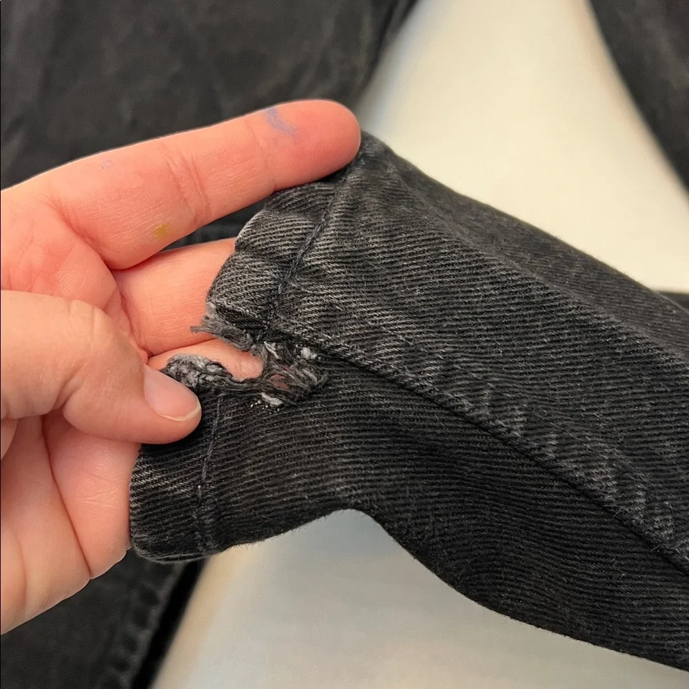 90’s TOMMY HILFIGER BLACK STRAIGHT LEG HIGH WAIST JEANS